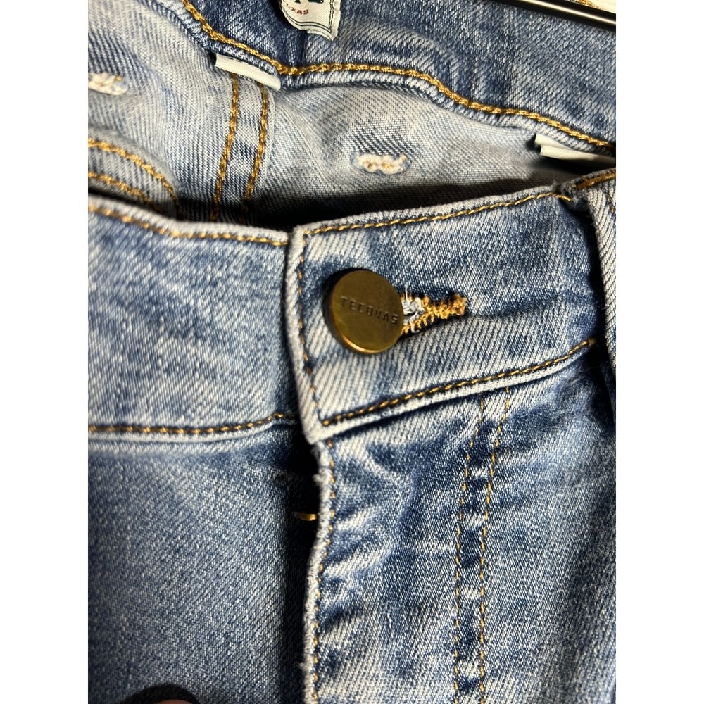 Tecovas 33x30 - Measures 32x29 - Mens Slim Medium Blue Jean Denim Pants - Picture 15 of 16